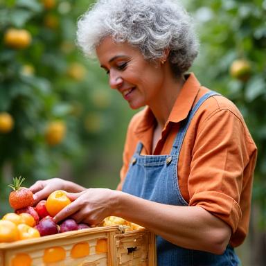 Obstexpertin regionale Beschaffung